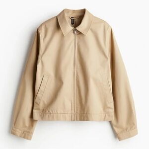H&M Divided Women's Beige Lightweight Twill Jacket